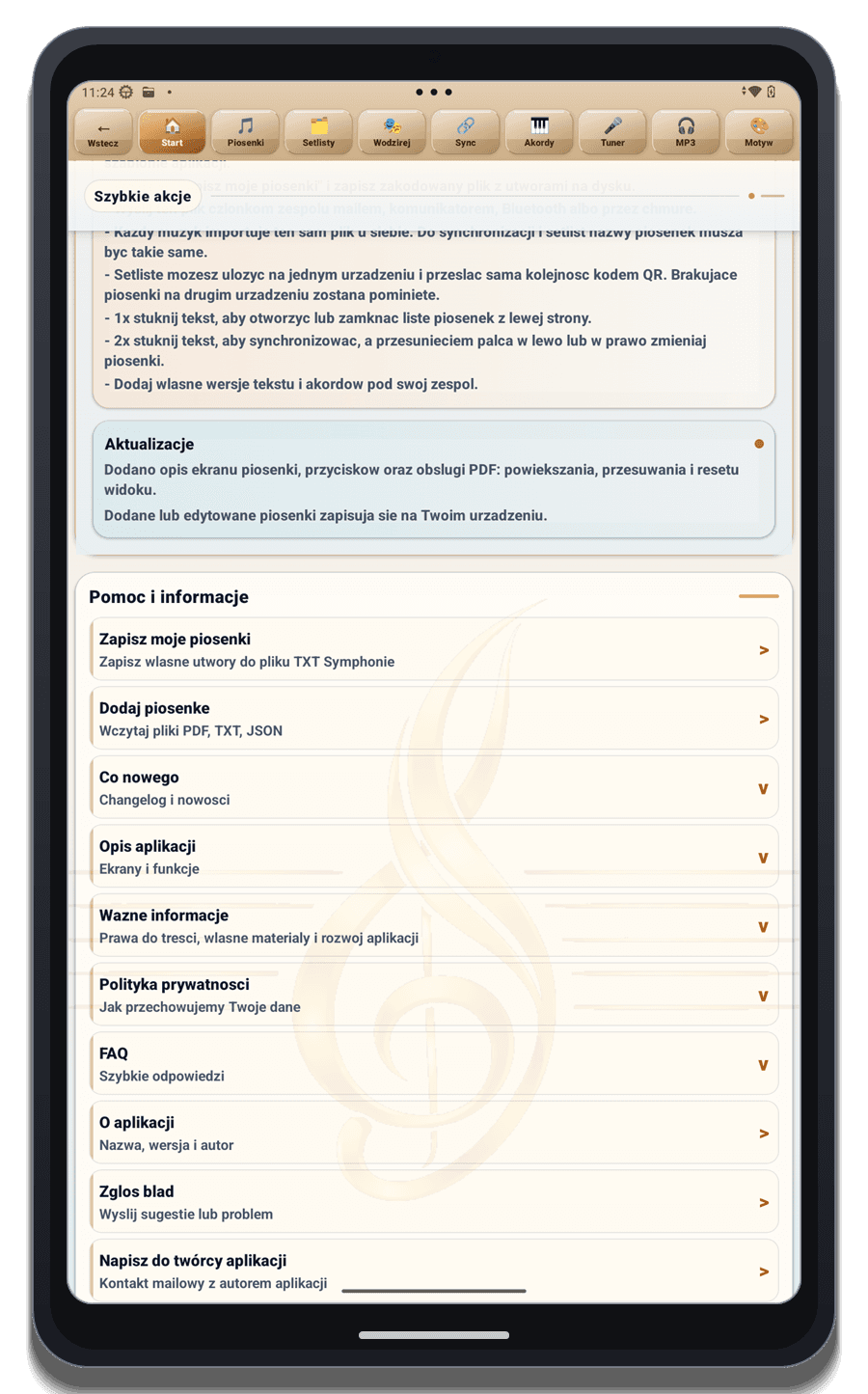 Start - Dashboard der ganzen App 4